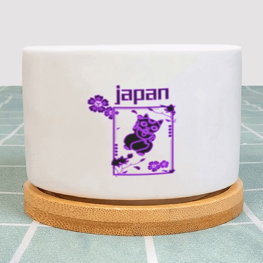 Japan Neon lucky Cat Plant Pots