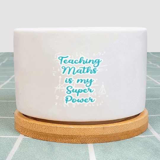 Teaching Math is my Superpower Back to School Plant Pots