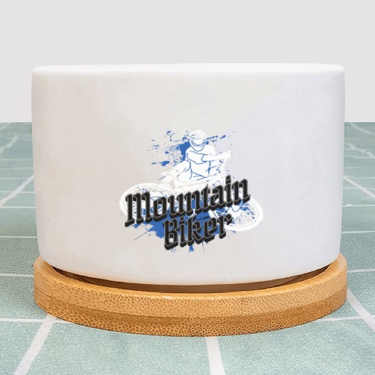 Mountain Biker - bike Plant Pots