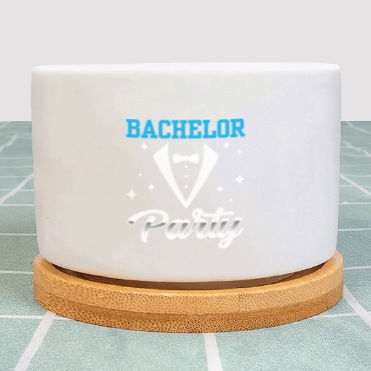 Bachelor Party Team Bride Groom Plant Pots