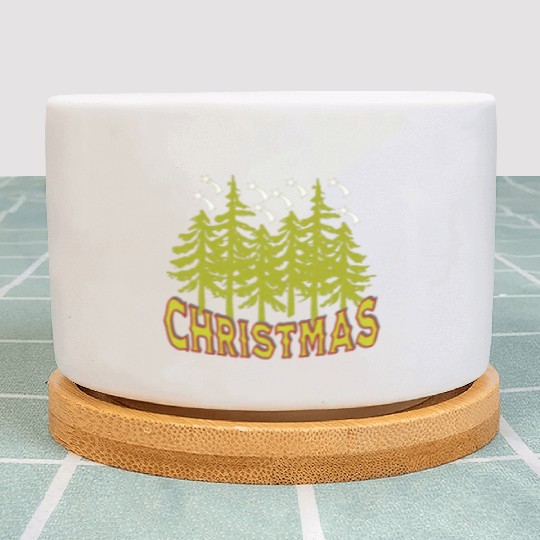 Happy Hallothanksmas Funny Christmas, Classic Plant Pots