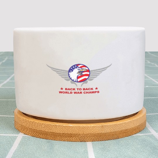 Back to Back B2B World War Plant Pots