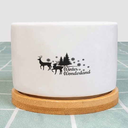 Christmas Winter Wonderland Plant Pots