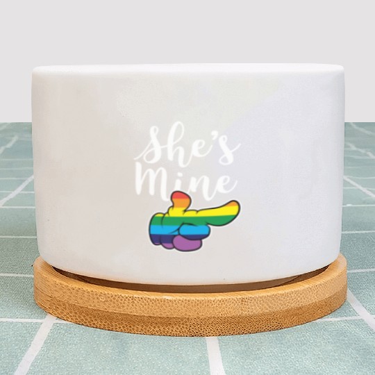 Matching Lesbian Couple She's Mine Part2 Plant Pots