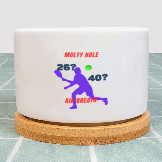 Funny Pickleball Plant Pots