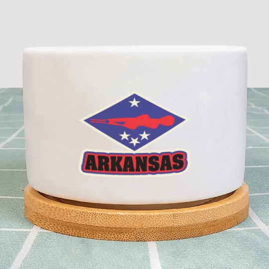 US States ARKANSAS Plant Pots