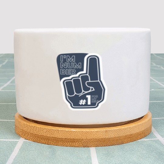 I'm number 1 affirmation Plant Pots