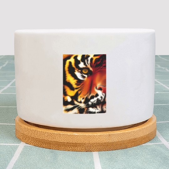 Tiger face Plant Pots