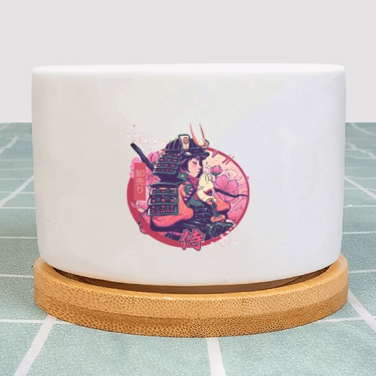 anime samurai Plant Pots