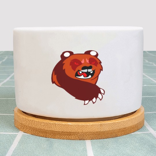 angry panda Plant Pots