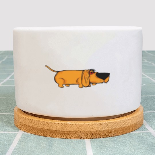 Funny Orange Dog Owners Pet Lover Gift Ideas Plant Pots