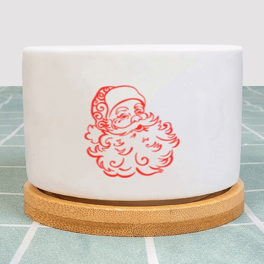Santa Claus - Santa - Red Plant Pots