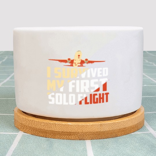 I Survived My First Solo Flight Aviation Plant Pots