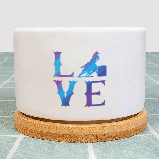 Love Barrel Racing Plant Pots