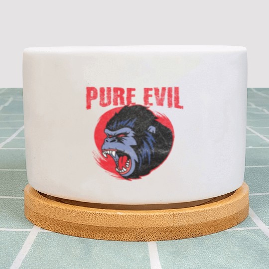 Pure Evil Angry Gorilla Monkey Chimpanzee Plant Pots