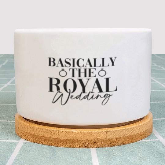 Basically The Royal Wedding - Bride Groom Matching Plant Pots