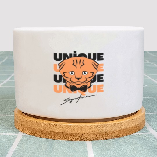 Black and Brown Cute Unique Plant Pots