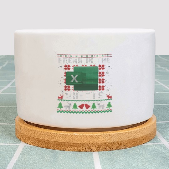 Freak In The Sheets Excel Ugly Christmas Sweater Plant Pots