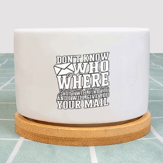 Mail Men Mail Carrier Postal Worker Postman Plant Pots