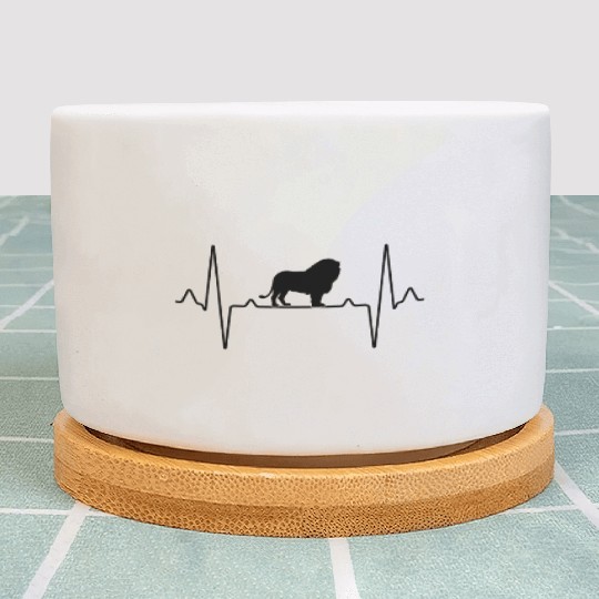 lion heartbeat Plant Pots