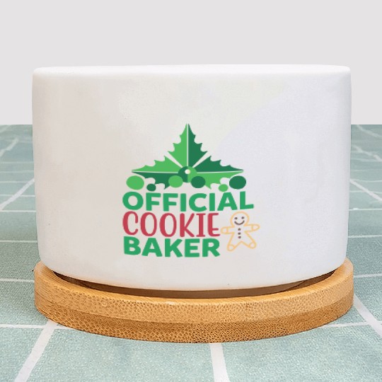 Official Cookie Baker Plant Pots