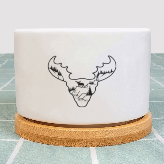 moose head Plant Pots