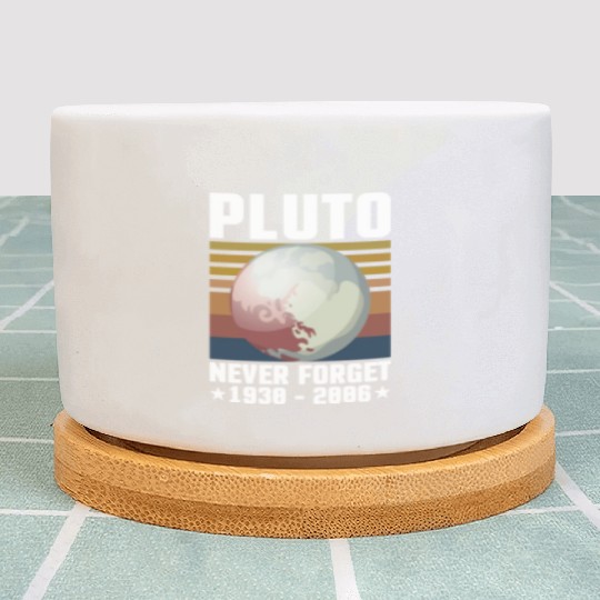 PLUTO NEVER FORGET 1930-2006 Plant Pots