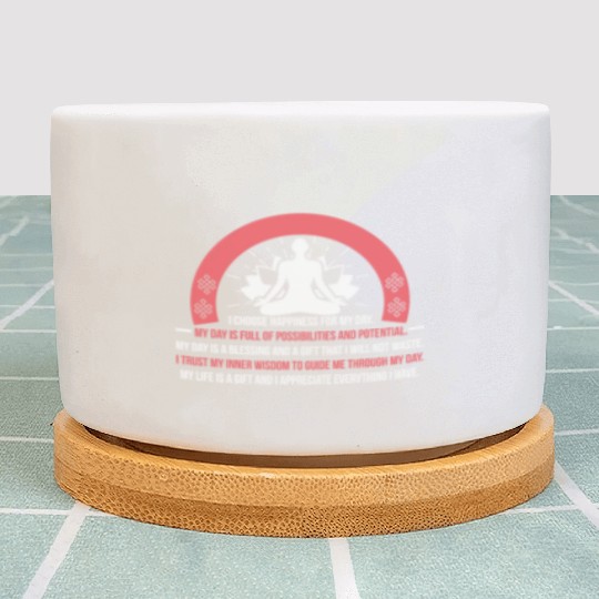 Positive Affirmation Daily Motivation Buddha Mantr Plant Pots