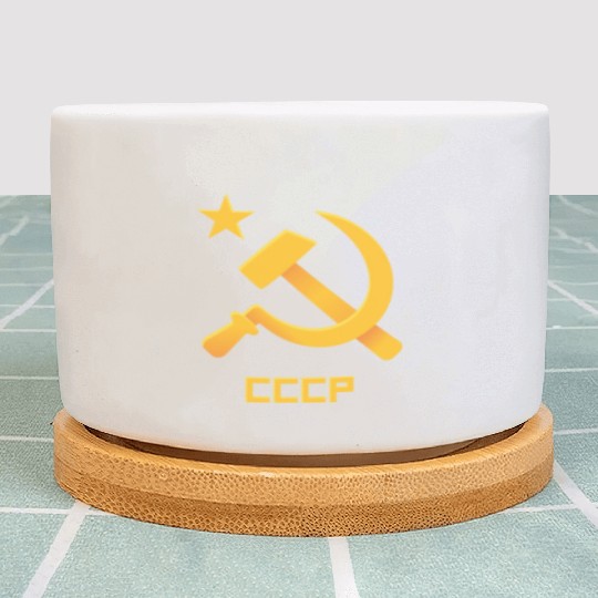USSR Soviet Union Russia Hammer Sickel USSR Flag C Plant Pots