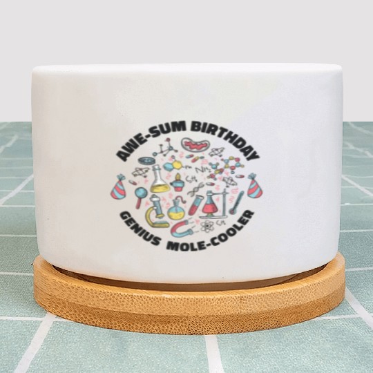 Science Theme Birthday Party Chemistry Scientist Plant Pots