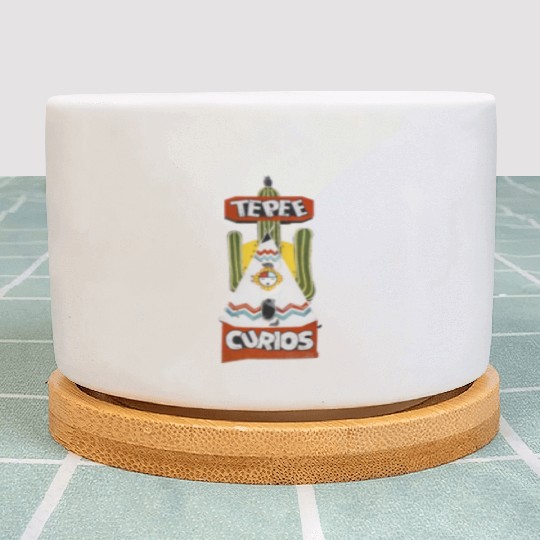 Tepee Curios Route 66 Neon Tucumcari New Mexico Plant Pots