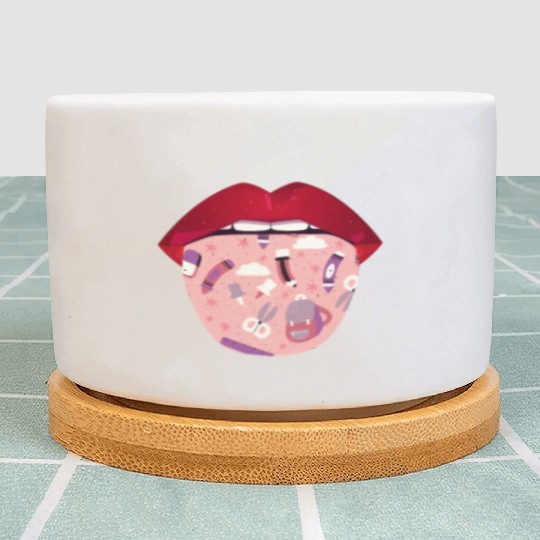 Daycare Teacher Lips Plant Pots