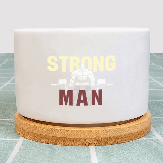 Strong Man Workout & Gym Plant Pots