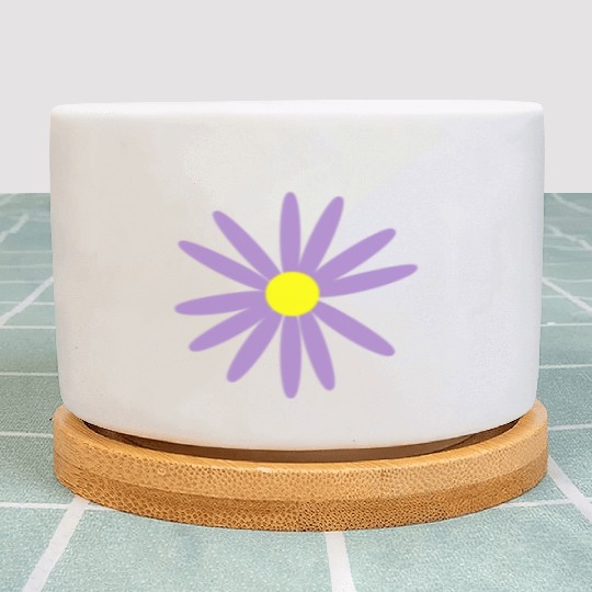 Lavender Daisy Plant Pots