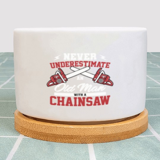 Classic Logger Lumberjack Chainsaw Workers Gifts Plant Pots