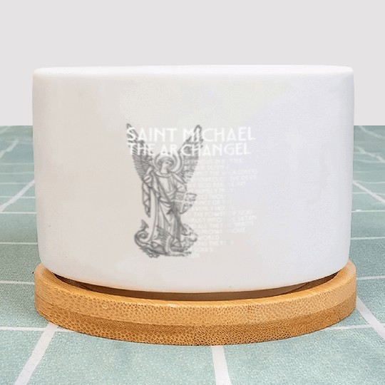 Saint Michael the Archangel Prayer Catholic Tradit Plant Pots