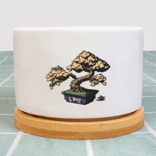8 Bit Bonsai Tree Plant Pots