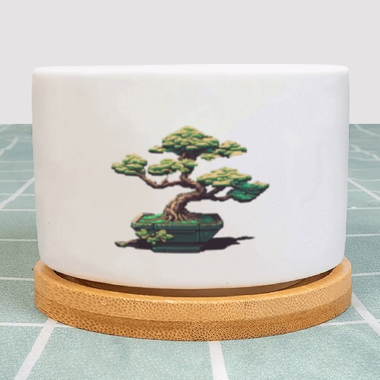 8 Bit Bonsai Tree Plant Pots