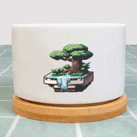 8 Bit Bonsai Tree Plant Pots