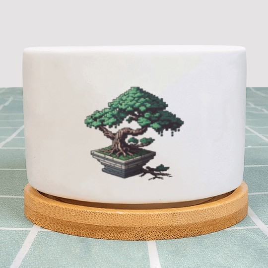 8 Bit Bonsai Tree Plant Pots