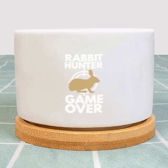 Rabbit Hunter Game Over Rabbit Lover Plant Pots