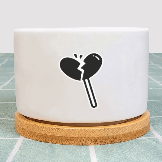 Broken Heart Lollipop Candy Plant Pots