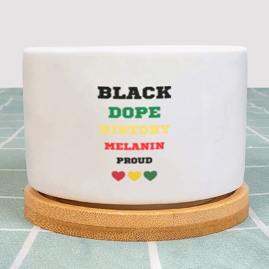 Black and Proud Plant Pots