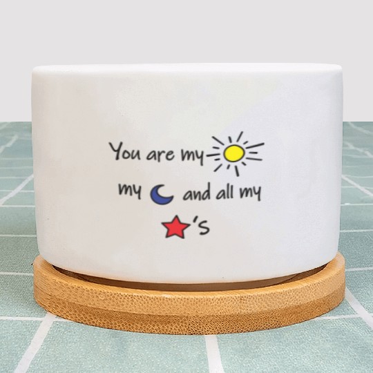 Sun Moon and Stars Plant Pots