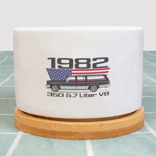 350 Midnight Black Plant Pots