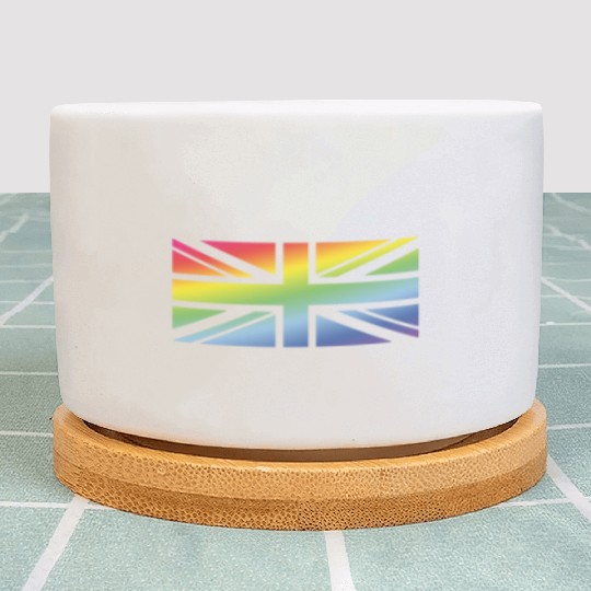 Union Jack / Rainbow Flag (Great Britain / UK) Plant Pots
