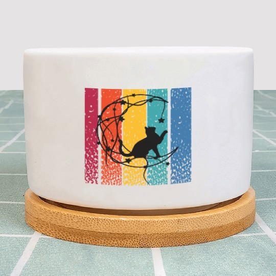 Cat Retro Creative Plant Pots