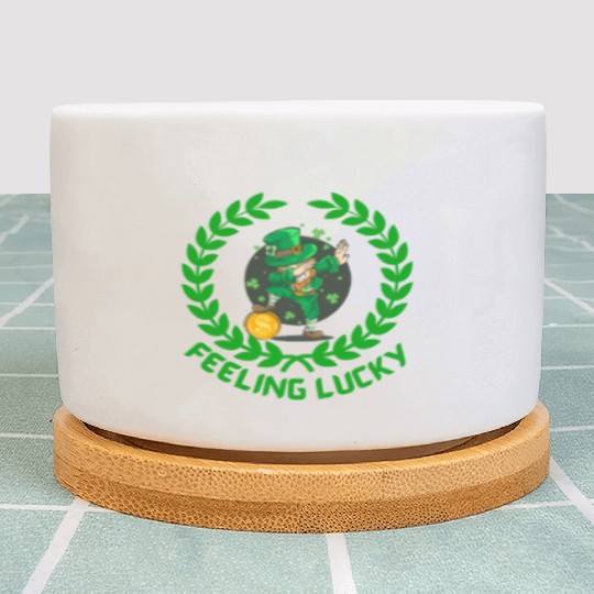 St Patricks day special feeling lucky Plant Pots