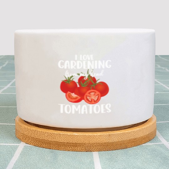 Vegetable Gardener Gardening Funny Pun Head Plant Pots