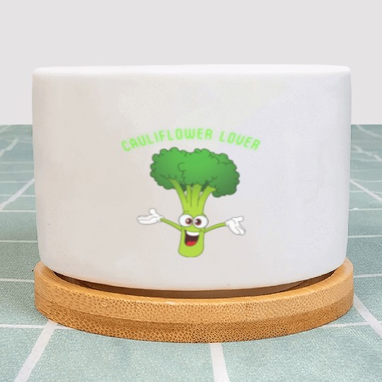 Cauliflower Lover Vegetable Lover Plant Pots